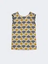 Max Mara Reversible Printed Silk Top In Multi