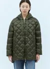 MAX MARA REVERSIBLE QUILTED HOODED JACKET