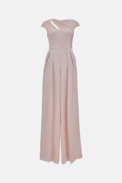 Max Mara Reversible Satin Jumpsuit In Pink