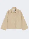 Max Mara Reversible Jacket Woman Beige In Neutral