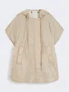 Max Mara Reversible Water-repellent Canvas Cape In Neutral