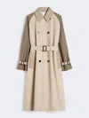 Max Mara Reversible Water-repellent Gabardine Trench Coat In Neutral