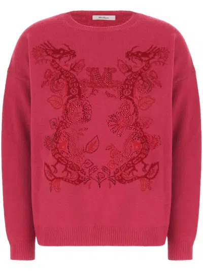 MAX MARA RHINESTONE-EMBELLISHED SWEATER