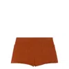 Max Mara Riad Stretch-cotton Low Waisted Shorts In Brown