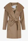 Max Mara Rialto Coat In Brown