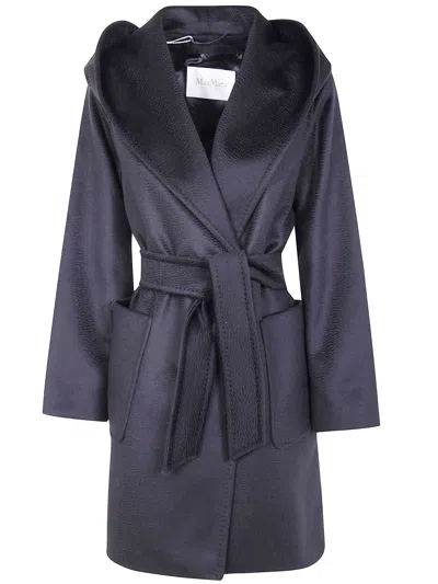MAX MARA MAX MARA "RIALTO" BELTED HOODIE CLASSIC COAT