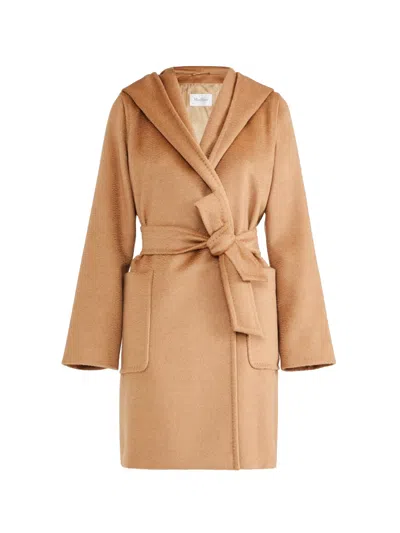 MAX MARA MAX MARA RIALTO CAMEL WOOL ROBE COAT