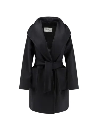 Max Mara Rialto Camel-hair Coat In 블랙