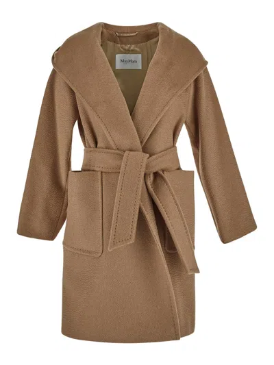 Max Mara Rialto Coat In Beige