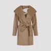 Max Mara Rialto Coat In Brown
