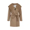 Max Mara Rialto Coat In Brown