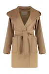 Max Mara Rialto Coat In Camel In Brown