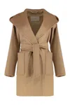 Max Mara Rialto Coat In Camel In Brown
