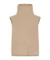 Max Mara Rib Cashmere Cloak In Nude