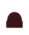 Max Mara Rib-knit Cashmere Beanie Hat In Burgundy