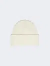 Max Mara Rib-knit Cashmere Beanie Hat In White