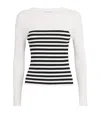 Max Mara Rib-knit Stripe Sweater In Multi