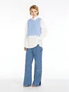 Max Mara Rib-knit Wool Gilet In Sky Blue