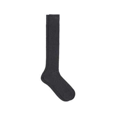 Max Mara Rib Knitted Socks In Black