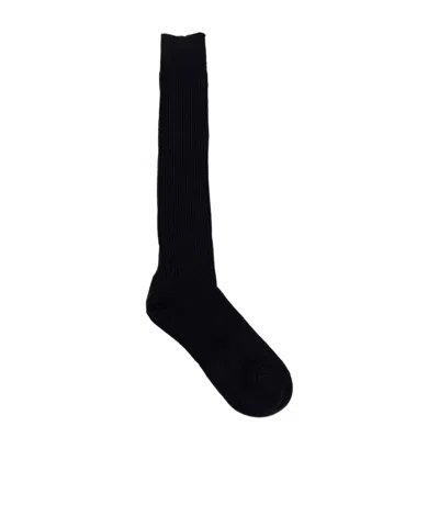 Max Mara Rib Knitted Socks In Black