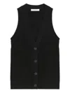 Max Mara Ribbed Button-front Vest