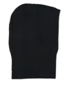 Max Mara Ribbed Cashmere Balaclava In Black