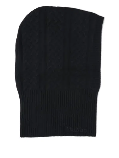 MAX MARA RIBBED CASHMERE BALACLAVA