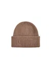 Max Mara Ribbed Cashmere Beanie In Brown
