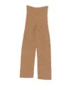 Max Mara Ribbed Casual Pants In Brown