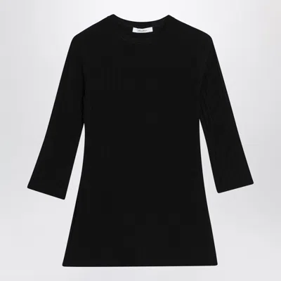 Max Mara Ribbed-knit Sweater In Black
