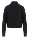 Max Mara Ribbed Funnel-neck Sweater In Blue
