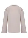 Max Mara Ribbed High-neck Sweater In Neutral