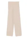 Max Mara Jardin Ribbed-knit Cashmere Sweatpants In Neutral