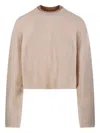 Max Mara Ribbed-knit Jumper In Neutral