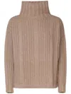 Max Mara Vitalba Sweater In Virgin Wool And Cashmere In Neutrals