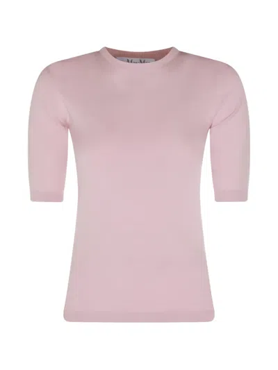 Max Mara Ribbed Knit Top In Neutral