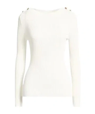 Max Mara Ribbed Knit Top In White