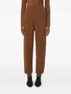 Max Mara Relaxed Fit High Waist Jogging Trousers In Brown