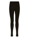 Max Mara Ribbed Leggings In Green