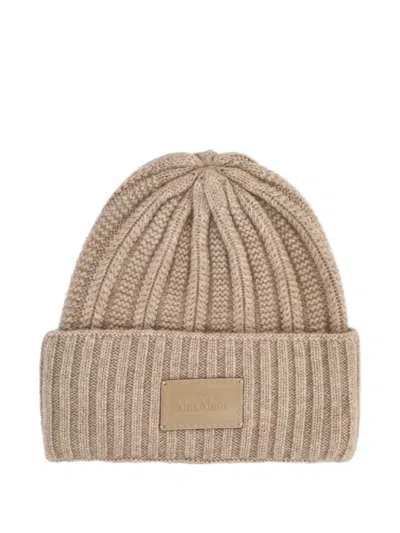 MAX MARA RIBBED LOGO HAT