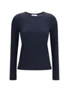 Max Mara Stretch Viscose Jersey T-shirt In Blue
