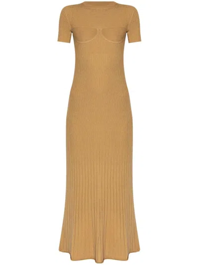 MAX MARA RIBBED MAXI DRESS
