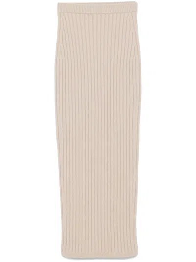 MAX MARA RIBBED MIDI SKIRT
