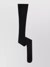 Max Mara Ribbed Opaque Stockings For Everyday Wear In Black