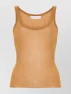 Max Mara Semi-sheer Fine-ribbed Top