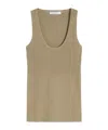 Max Mara Ribbed Tank Top In Pattern