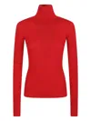 Max Mara Ribbed Top In Orange