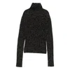 Max Mara Azulene Wool And Cashmere Turtleneck Sweater In Black