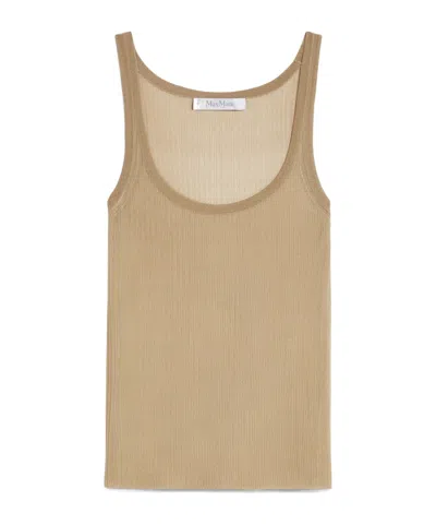 MAX MARA MAX MARA BASTIA SLEEVELESS RIBBED TOP