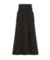 Max Mara Ribbed Wool And Cashmere Flared Skirt In Brown